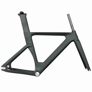 Gepersonaliseerd volledig koolstoftracksysteem BSA Single Speed Carbon Track Road Bike Frames 700c Rigid Fixed Gear Bike Frameset