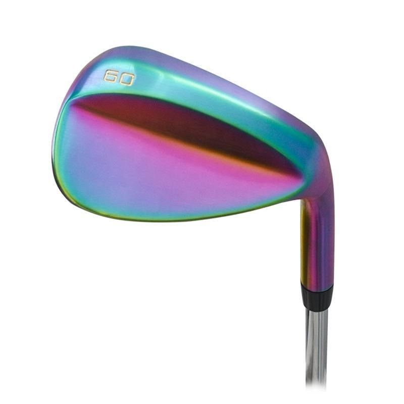 Custom kleurrijke regenboog CNC geslepen golf wedge club racing, cadeau 35,5 inch
