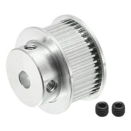 40 Tanden 5mm Boor Timing Pulley Synchrone Wheel Zilver, voor 3D Printer Gordels, CNC Machine