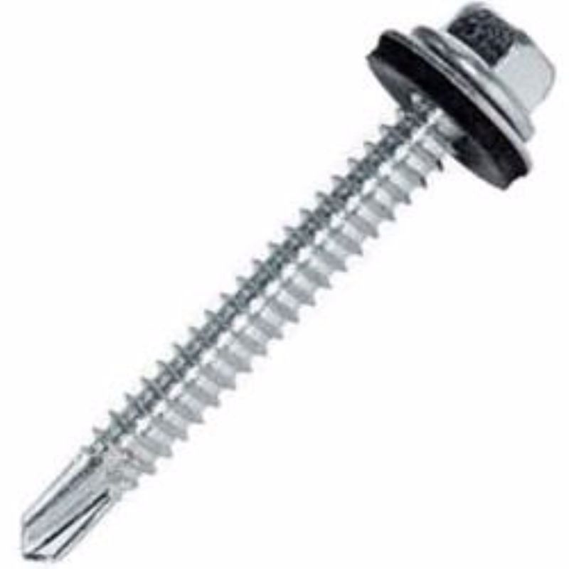 Nr. 14 Grootte X 3/4 inch L Hex Hex Hoofdplaat Metalen Schroeven 1 lb