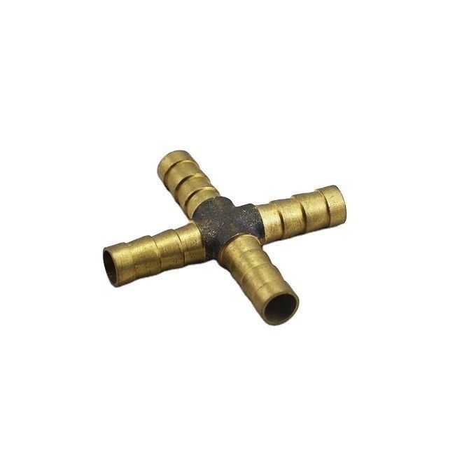 Pneumatische Hydraulische Messing Vrouwelijke Mannelijke Rechte Kruis X Y T Shape Pipe Adapter Slang Barf Fitting