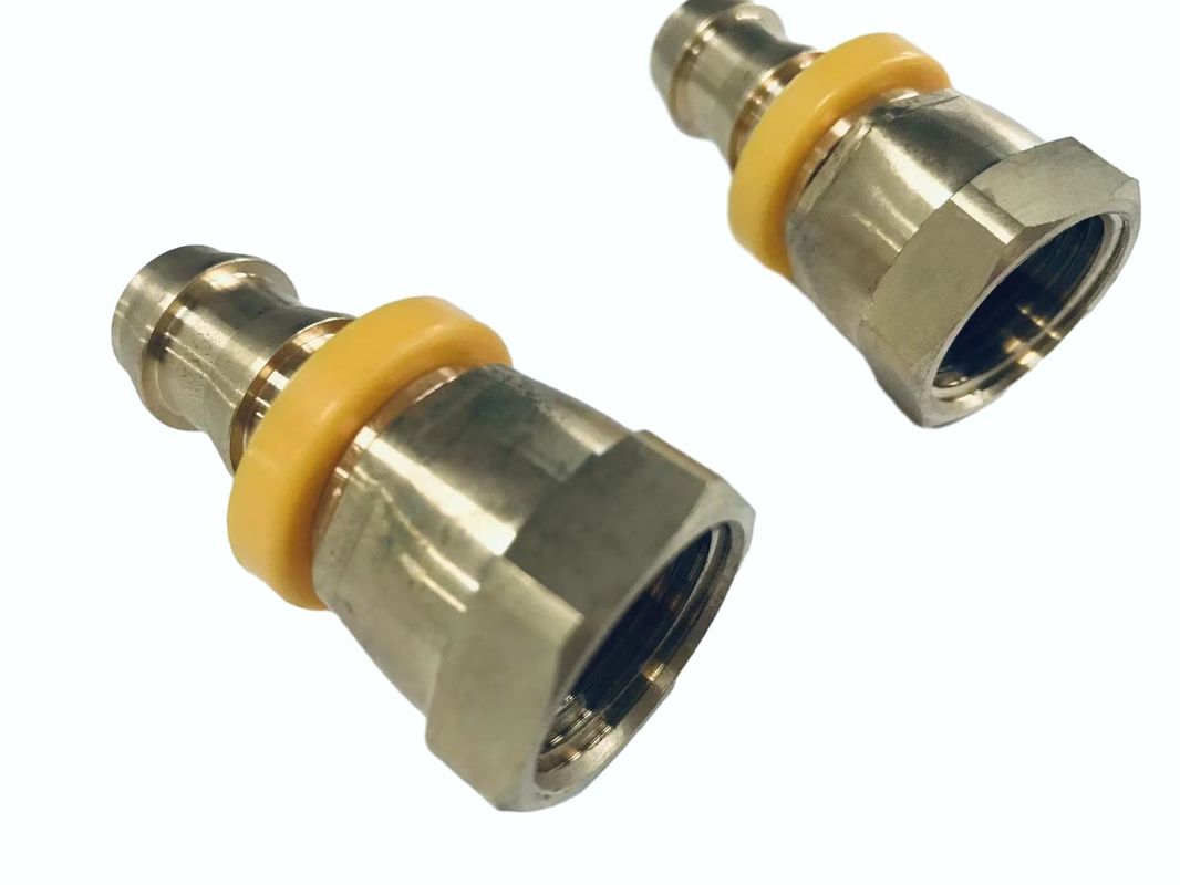 1/2 Vrouwelijke Npsm-draad-1/2 Hardware bevestigingsbevestigingen CNC Mchining slang Barb Messingbevestigingen