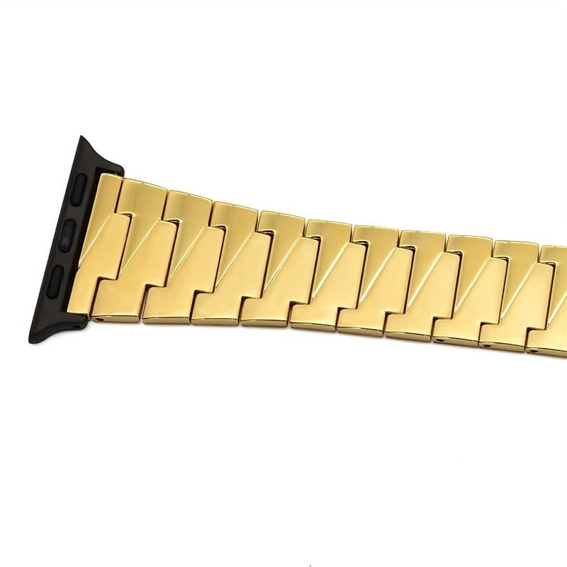 Fabriek Groothandel Prijs Horloge Band Fashion Gold 304 roestvrij staal Apple Band met veerboei