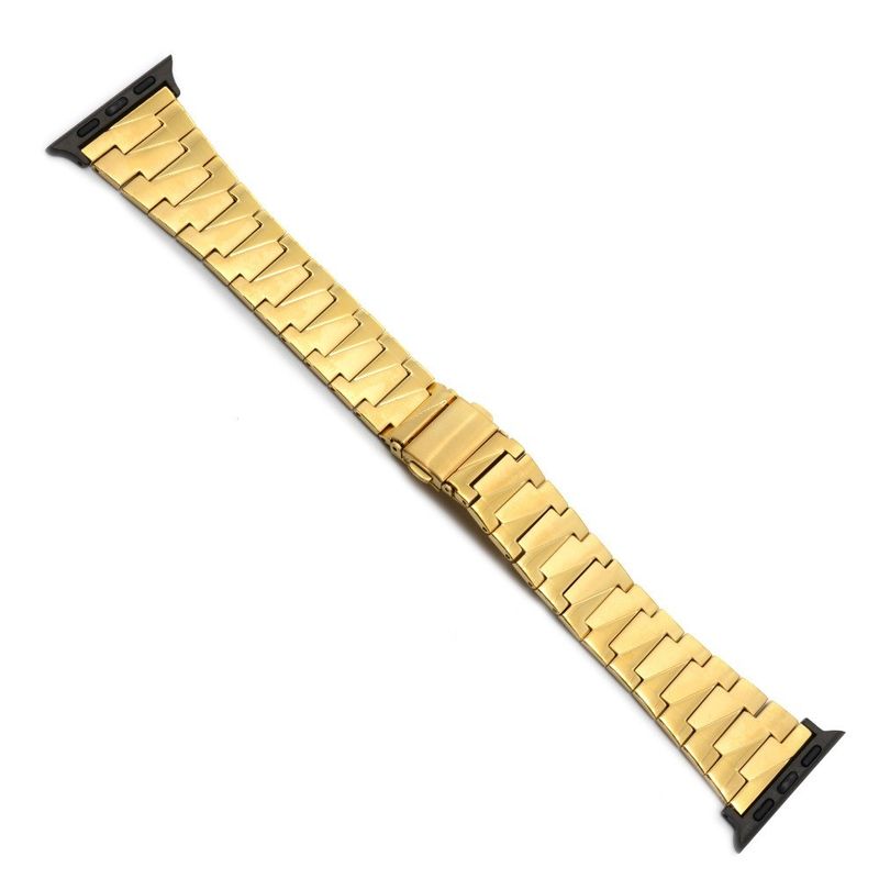 Fabriek Groothandel Prijs Horloge Band Fashion Gold 304 roestvrij staal Apple Band met veerboei
