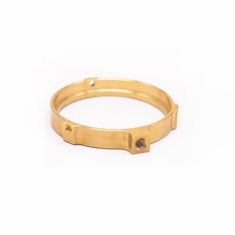 Professionele fabrikant Custom CNC Brass Ring Precision Watch Tools OEM CNC Fressen Vrouwelijke draad Brass Ring