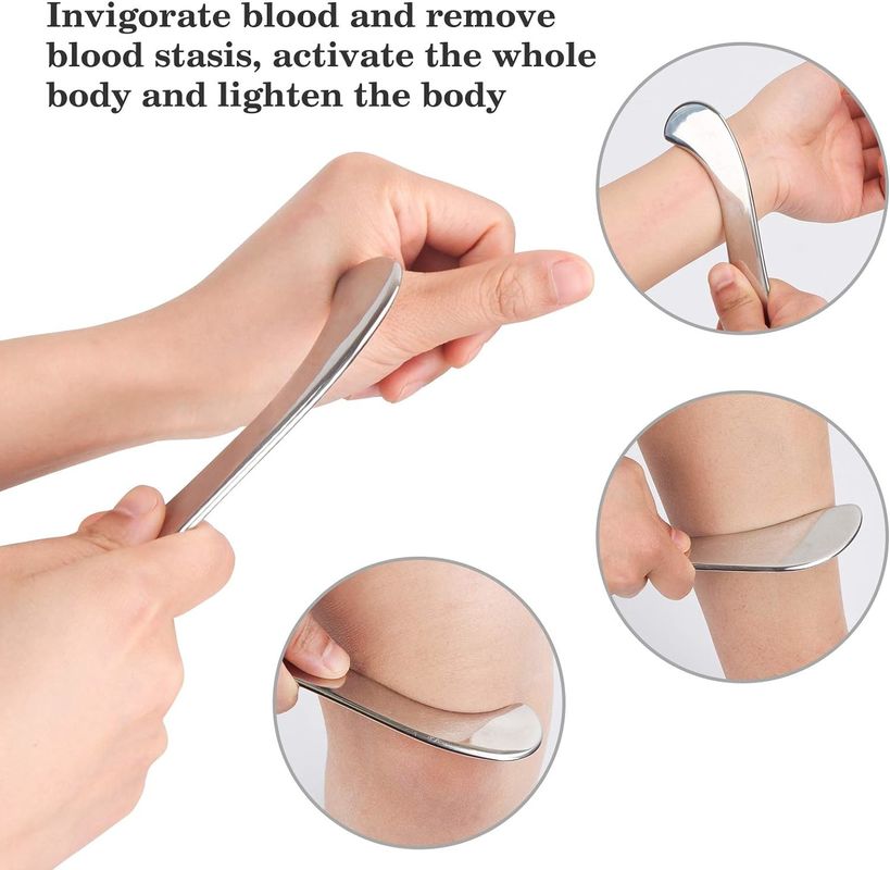Guasha Massage Tool, Grade roestvrij staal schraapgereedschap voor zacht weefsel schrapen, Upgrade Massage Tool, fysiotherapie