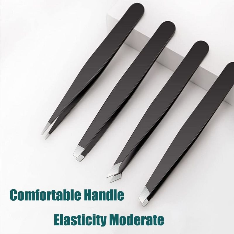 Tweezers met reishoesje, hoge precisie Upgrade Professionele roestvrije tweezers