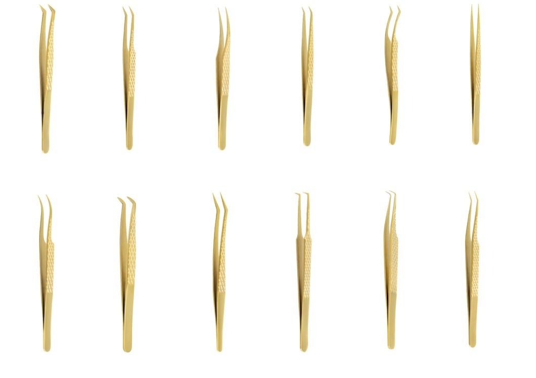 Anit-statische pincet, Precision Black DIY pincet voor nagelkunst en vezelpunt wimperverlengingen schoonheidstools