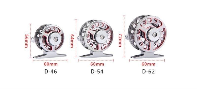 Alle-metalen kleine micro vlieg vissen spoel groothandel lok vis vissen spoel met een rem geschikt voor karper perk wels.